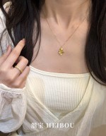 【5G实心】锦鲤/星星/环环相扣/微笑-项链/吊坠
