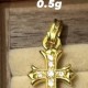 无氢款-满钻十字架【金克重0.5g+-】  + RM224.60 