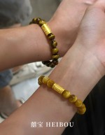 无氢招财金管-虎眼石手串