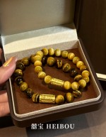无氢招财金管-虎眼石手串