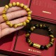 无氢小号招财金管+无氢盘缠-8mm虎眼石手串  + RM198.90 
