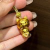 【微硬金】镶嵌躲猫猫-吊坠+编绳