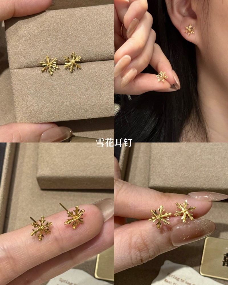 【实心/硬金】小克重耳钉