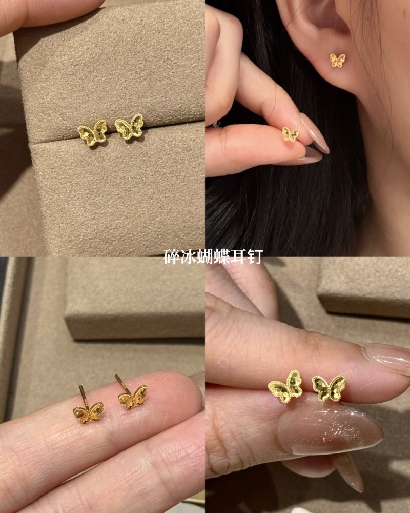 【实心/硬金】小克重耳钉