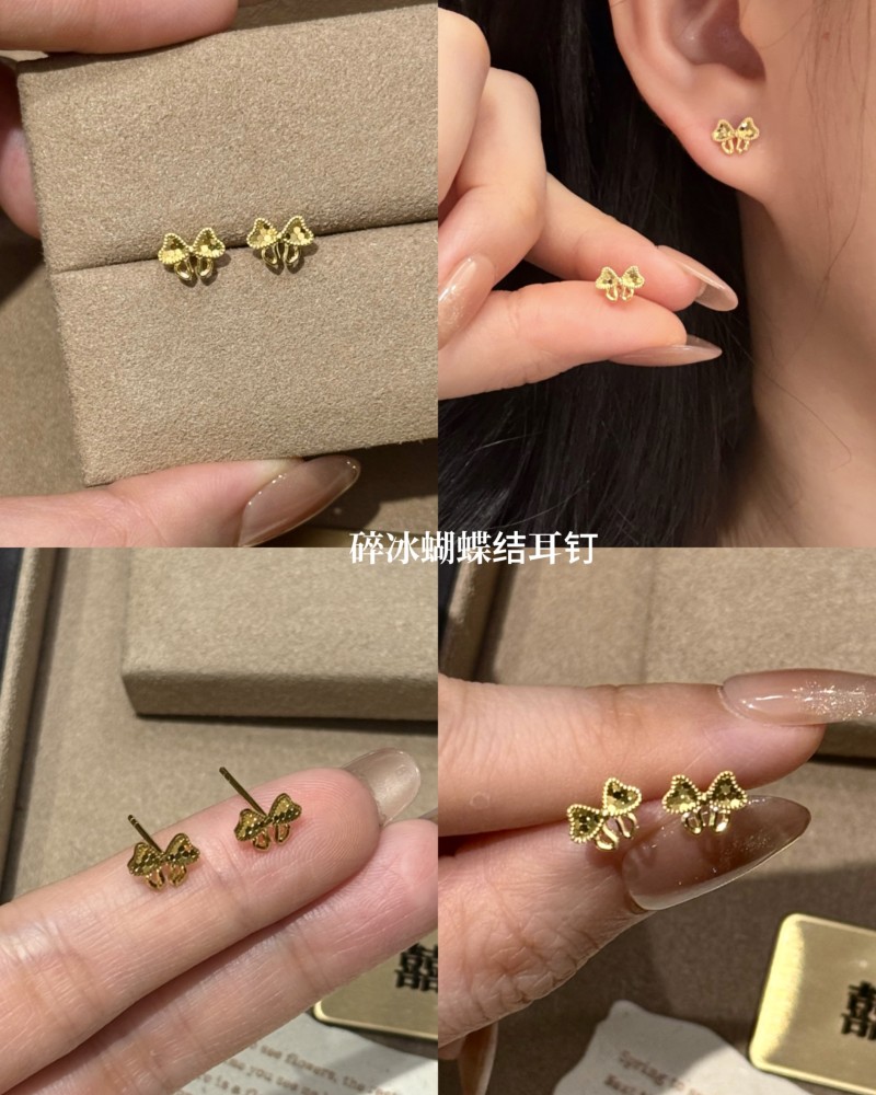 【实心/硬金】小克重耳钉