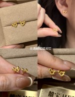【实心/硬金】小克重耳钉