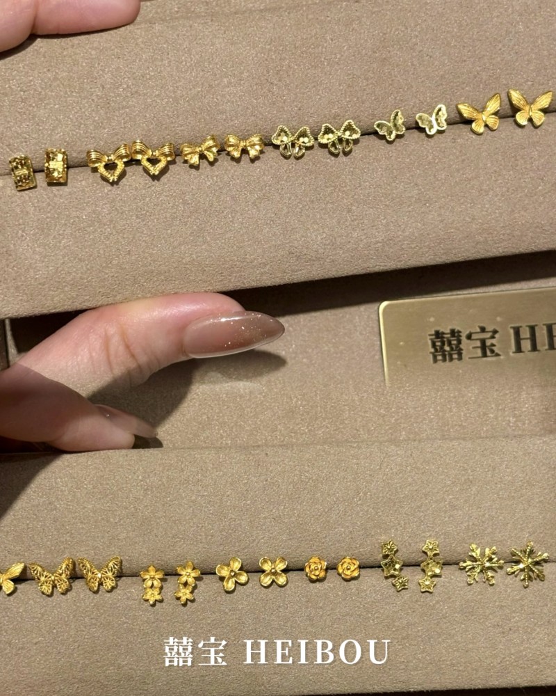 【实心/硬金】小克重耳钉