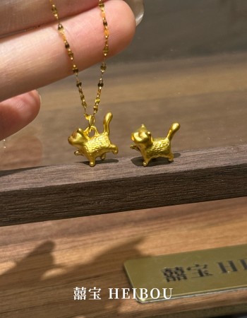 【无氢款】傲娇小猫-吊坠/转运珠