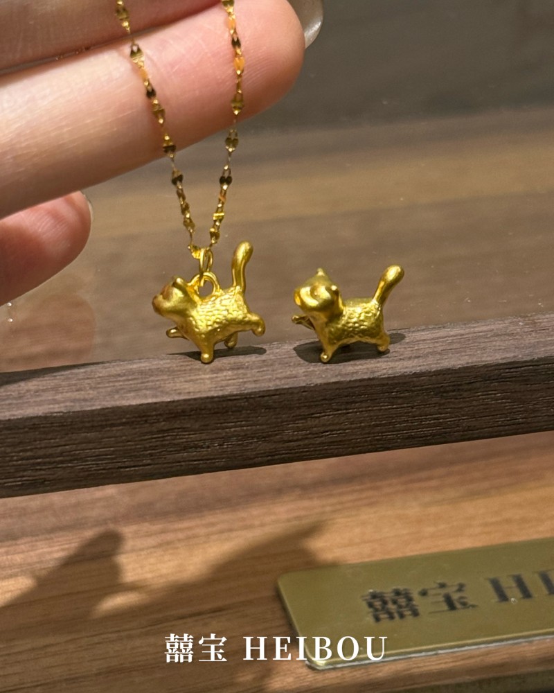 【无氢款】傲娇小猫-吊坠/转运珠