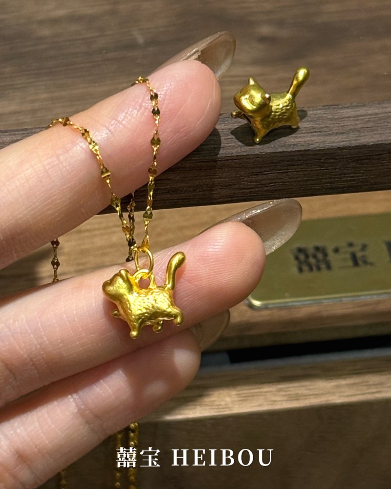 【无氢款】傲娇小猫-吊坠/转运珠