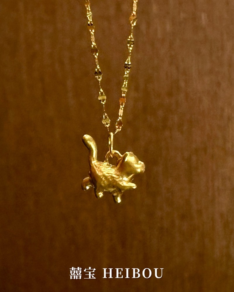 【无氢款】傲娇小猫-吊坠/转运珠