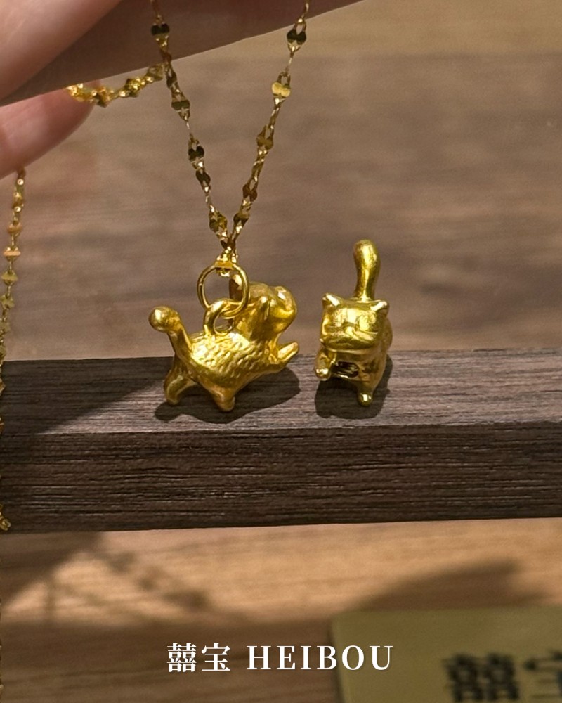 【无氢款】傲娇小猫-吊坠/转运珠