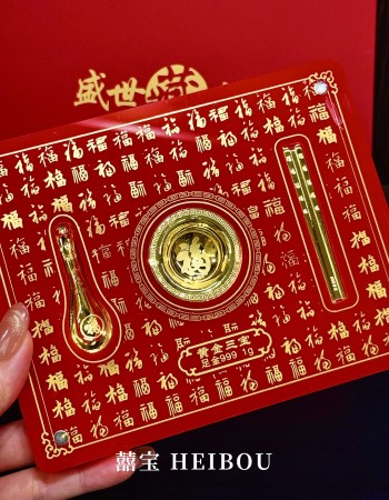 金饭碗筷-金钞礼盒