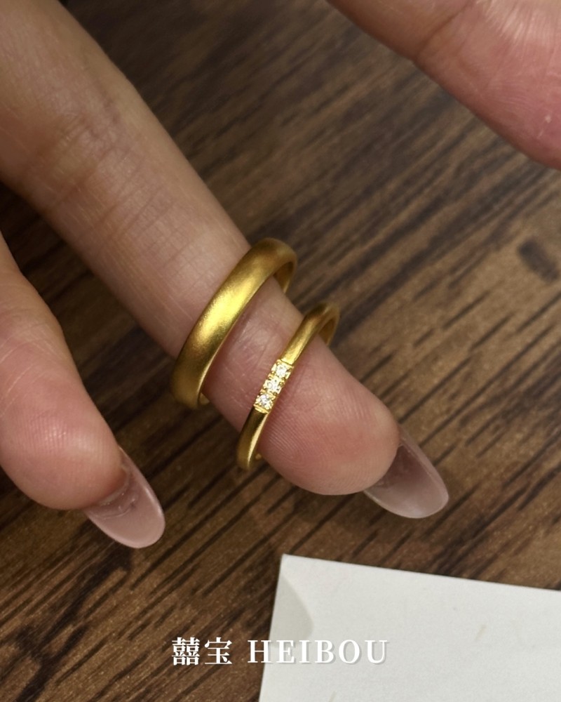 【无氢5D/实心】泥鳅背/镶嵌古法戒指