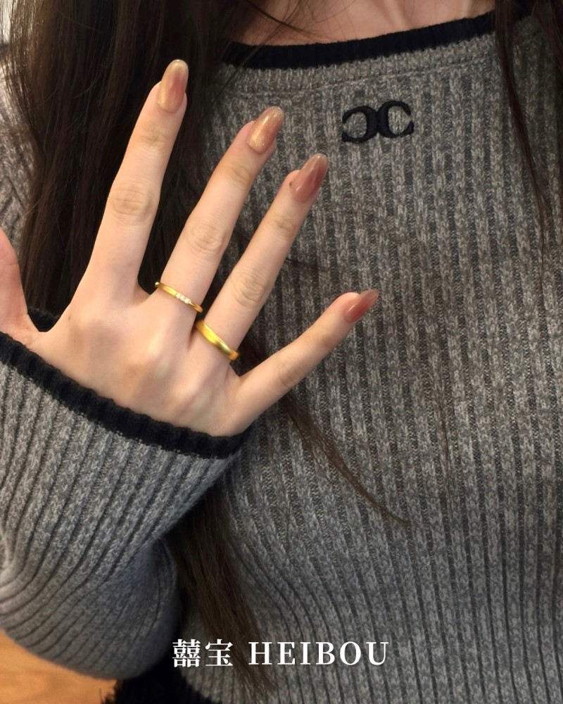 【无氢5D/实心】泥鳅背/镶嵌古法戒指