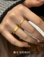 【无氢5D/实心】泥鳅背/镶嵌古法戒指