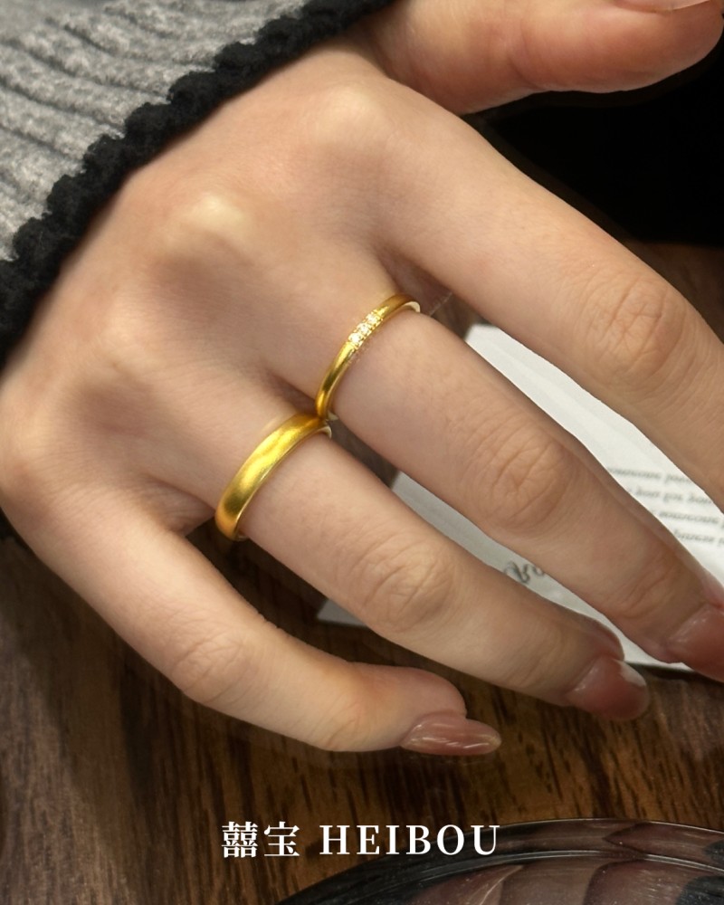 【无氢5D/实心】泥鳅背/镶嵌古法戒指