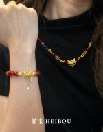 【囍宝原创】狐面红玛瑙手串/项链编绳